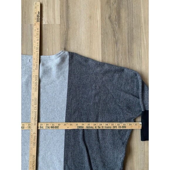 ALFANI Women’s Geometric Pattern Knit Crew Neck 1/2 Sleeve Sweater Gray XXL EUC - Picture 4 of 8